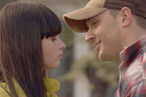 Still of Tom Hardy and Felicity Jones in Cape Wrath (2007)