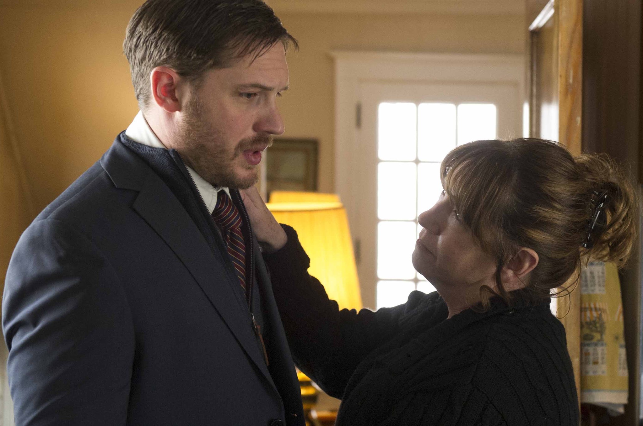 Still of Ann Dowd and Tom Hardy in The Drop (2014)