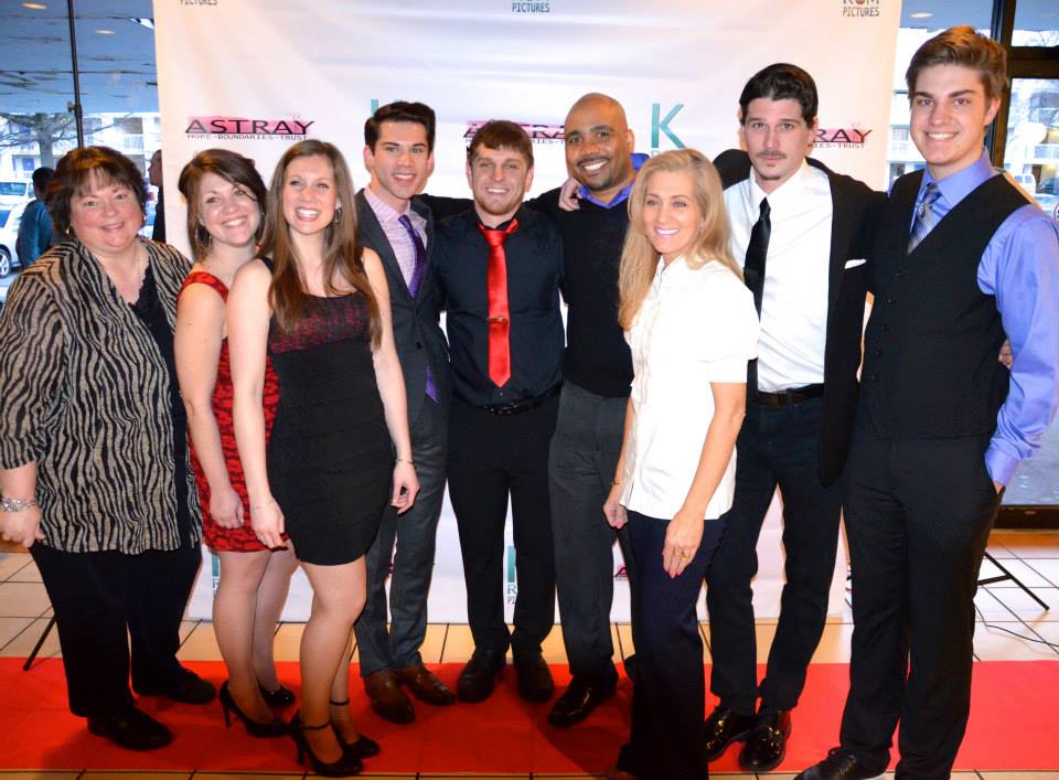 Cast with Director Kyle Romanek at ASTRAY Premier Event.