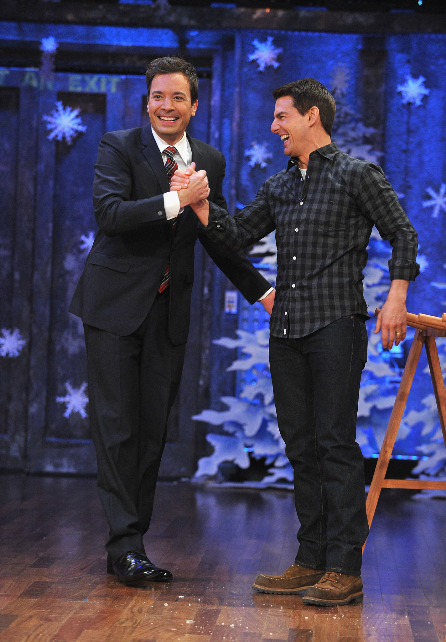 Tom Cruise and Jimmy Fallon at event of Late Night with Jimmy Fallon (2009)