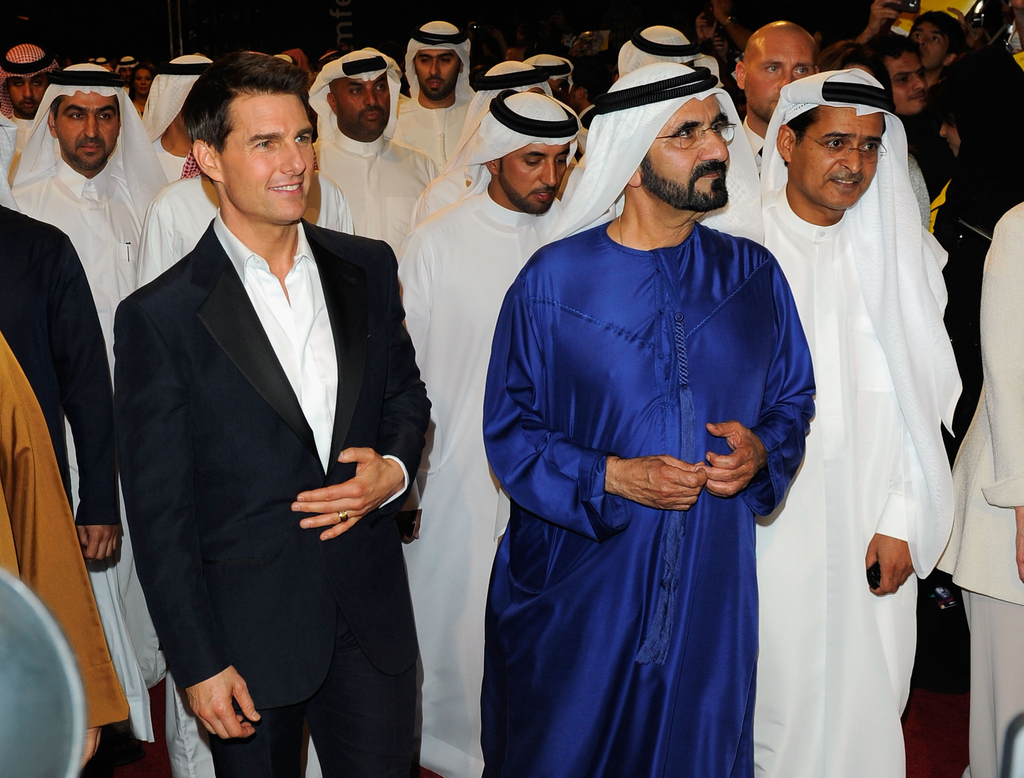 Tom Cruise and Sheikh Mohammed at event of Neimanoma misija. Smeklos protokolas (2011)