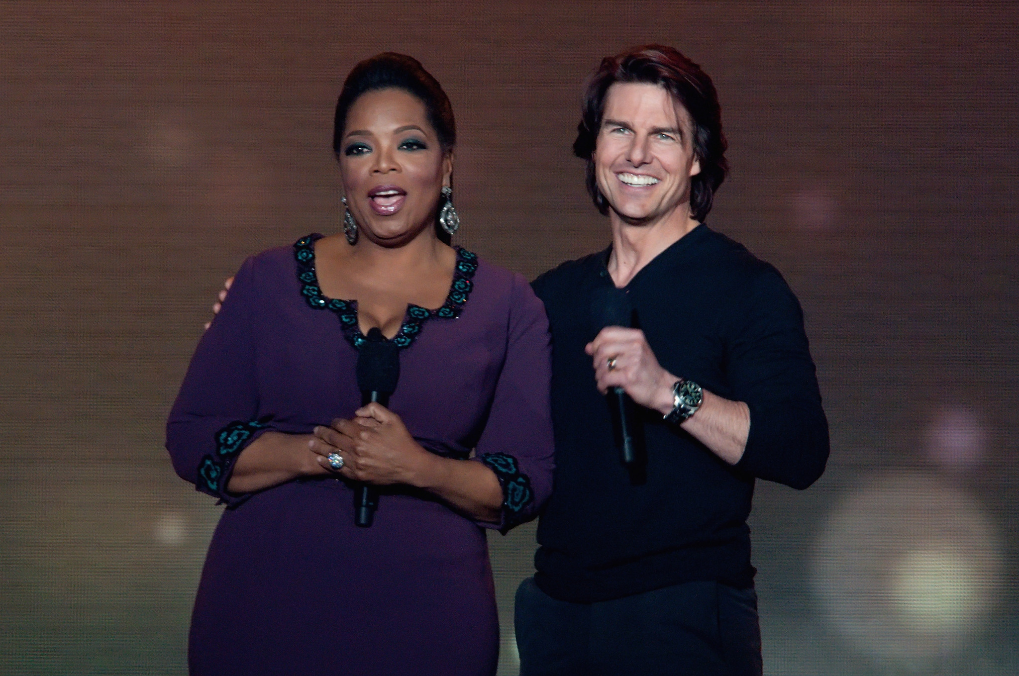 Tom Cruise and Oprah Winfrey