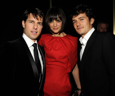 Tom Cruise, Katie Holmes and Orlando Bloom