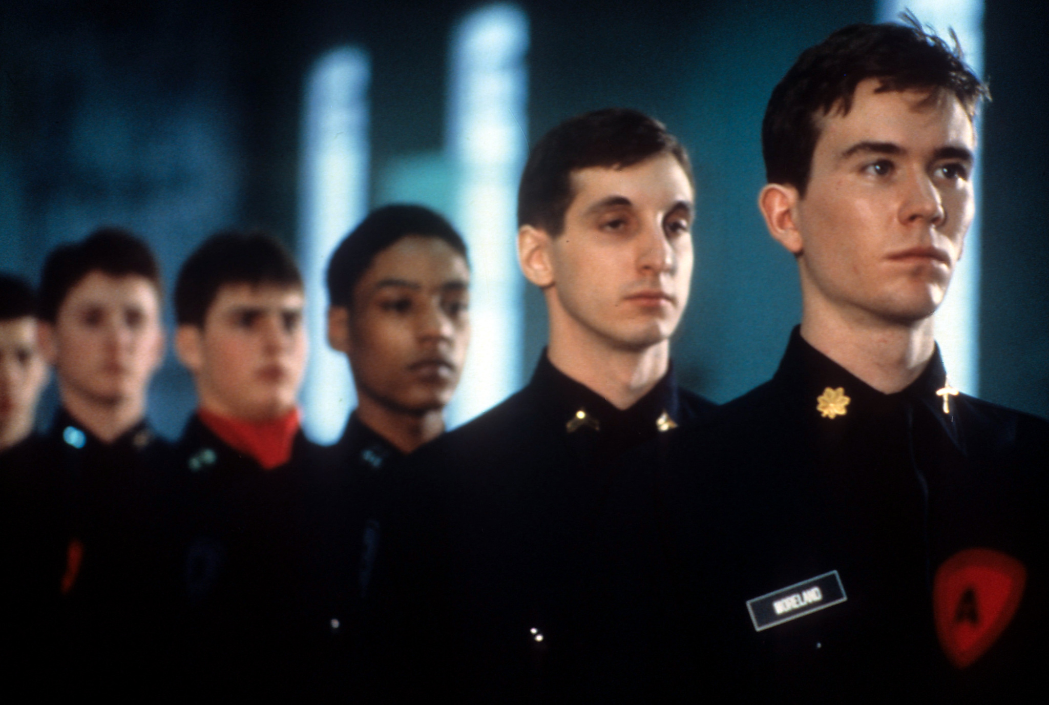 Still of Tom Cruise, Timothy Hutton, Giancarlo Esposito and Billy Van Zandt in Taps (1981)