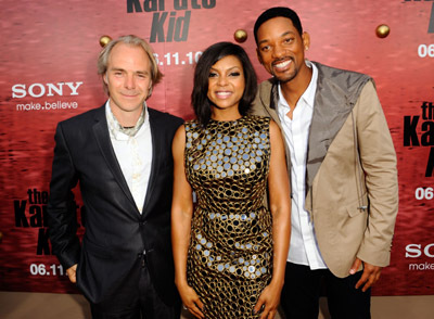 Will Smith, Taraji P. Henson and Harald Zwart at event of The Karate Kid (2010)