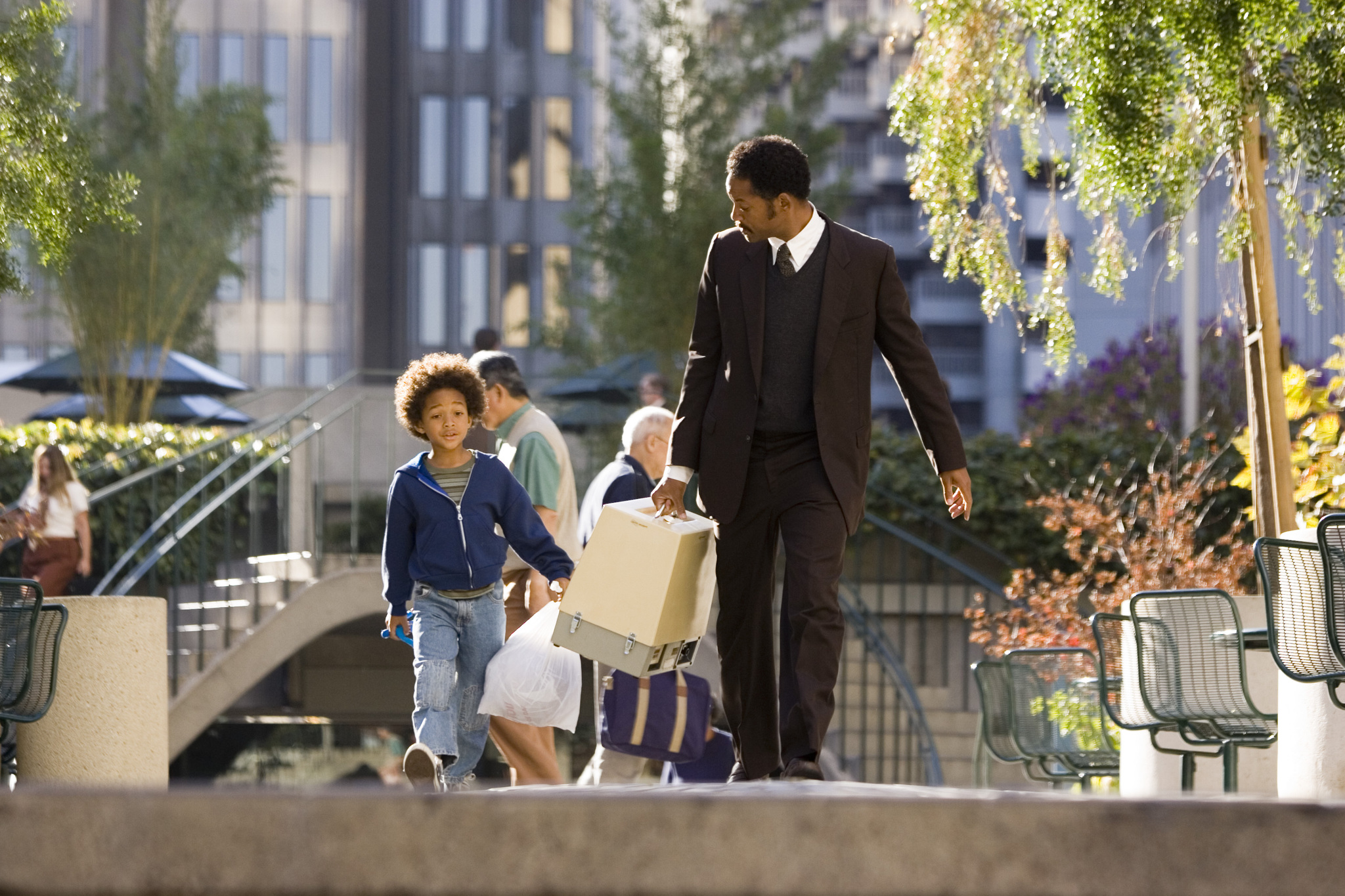 Still of Will Smith and Jaden Smith in The Pursuit of Happyness (2006)