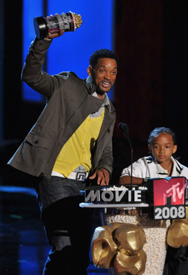 Will Smith and Jaden Smith at event of 2008 MTV Movie Awards (2008)