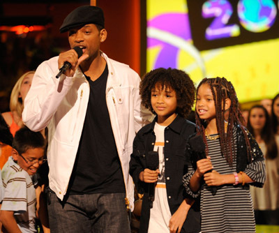 Will Smith, Jaden Smith and Willow Smith at event of Nickelodeon Kids' Choice Awards 2008 (2008)