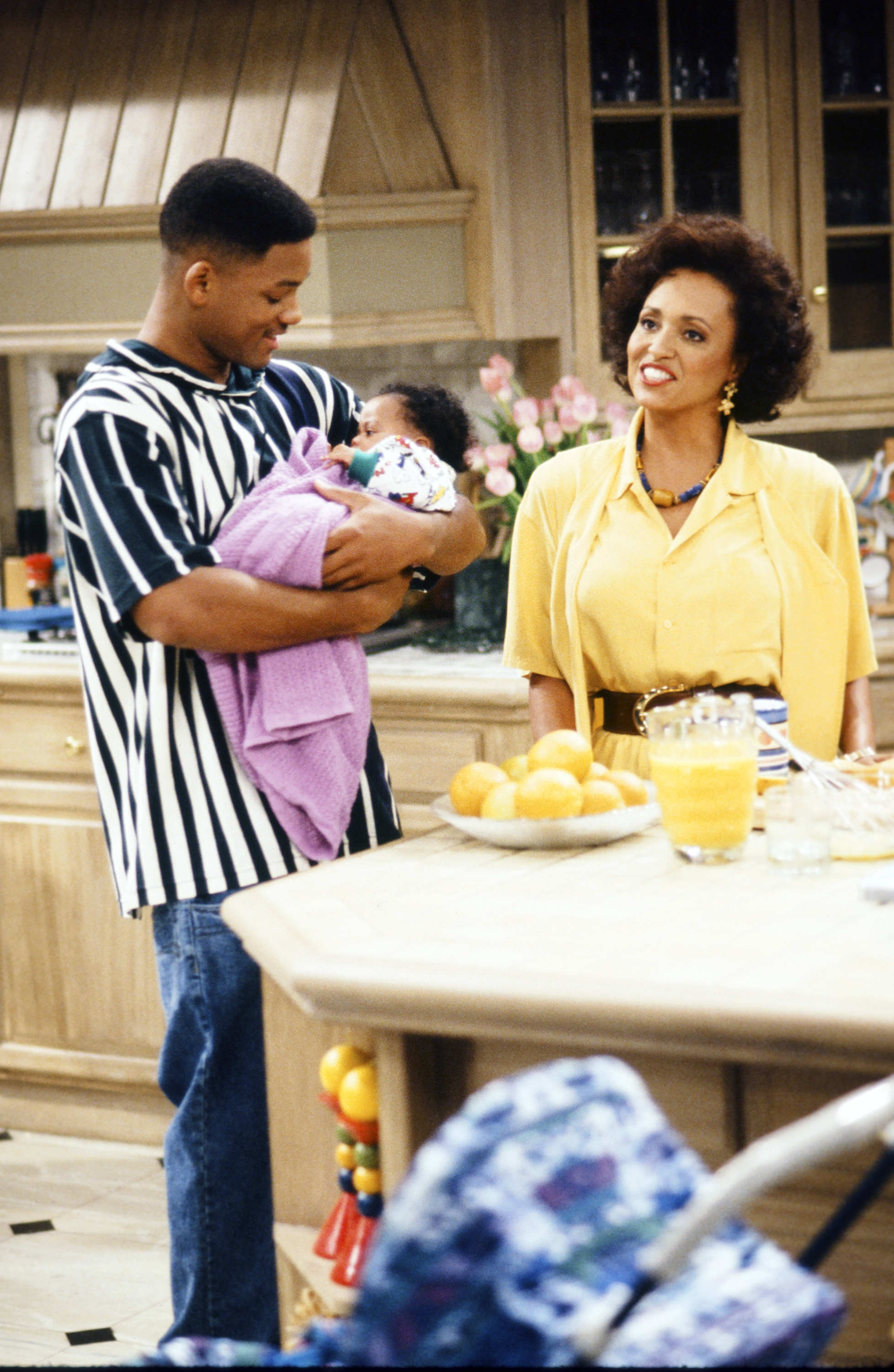 Still of Will Smith and Daphne Reid in The Fresh Prince of Bel-Air (1990)