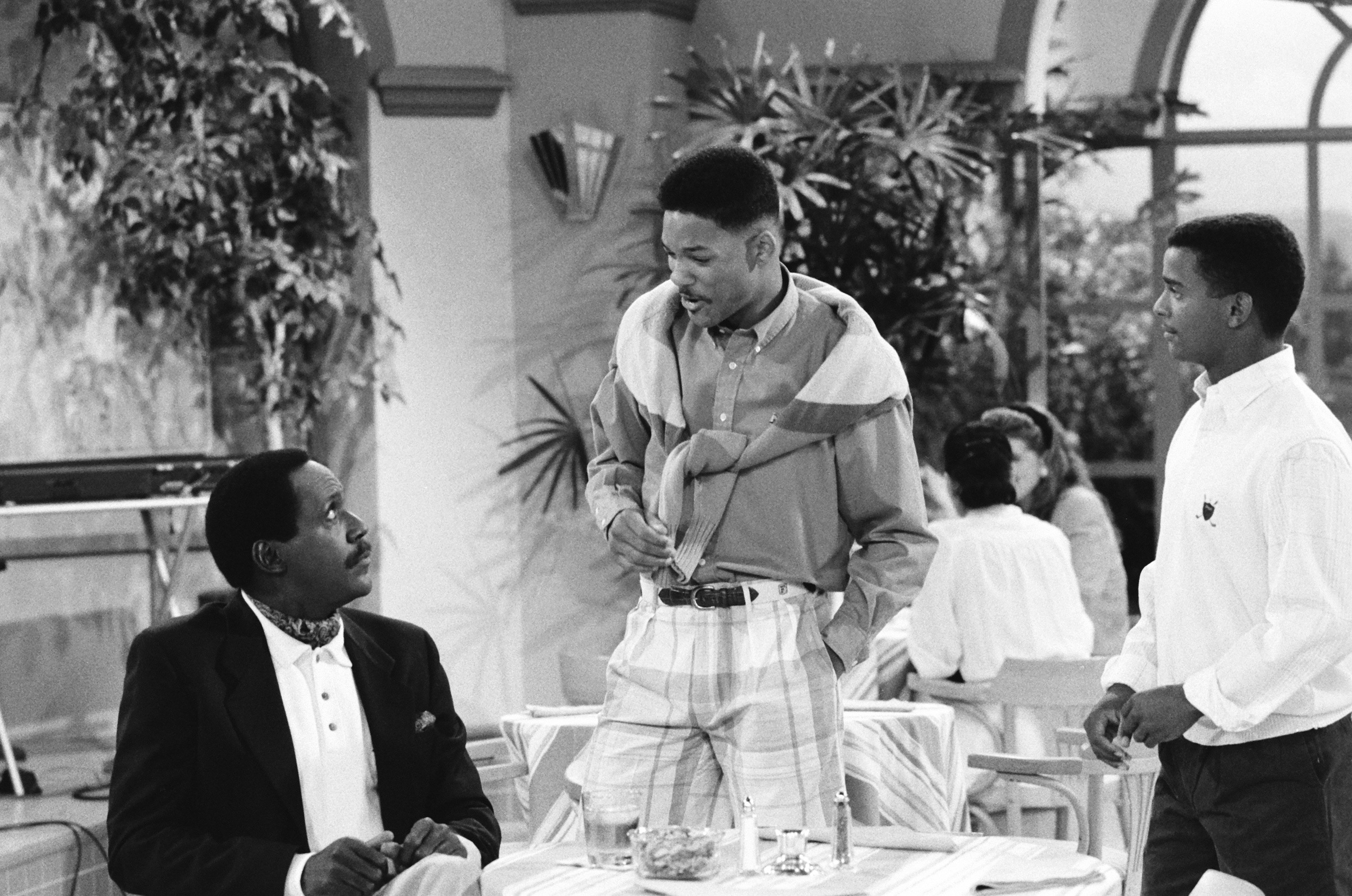 Still of Will Smith, Alfonso Ribeiro and Richard Roundtree in The Fresh Prince of Bel-Air (1990)