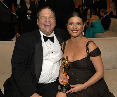 Catherine Zeta-Jones and Harvey Weinstein