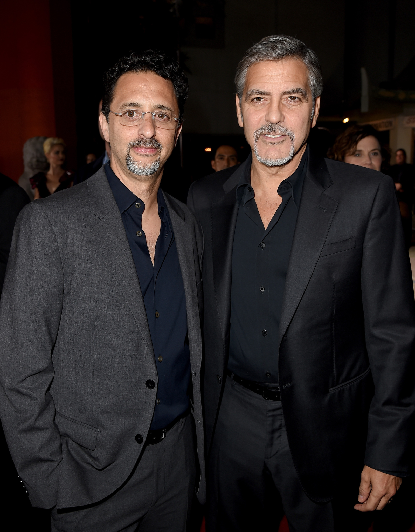 George Clooney and Grant Heslov at event of Our Brand Is Crisis (2015)