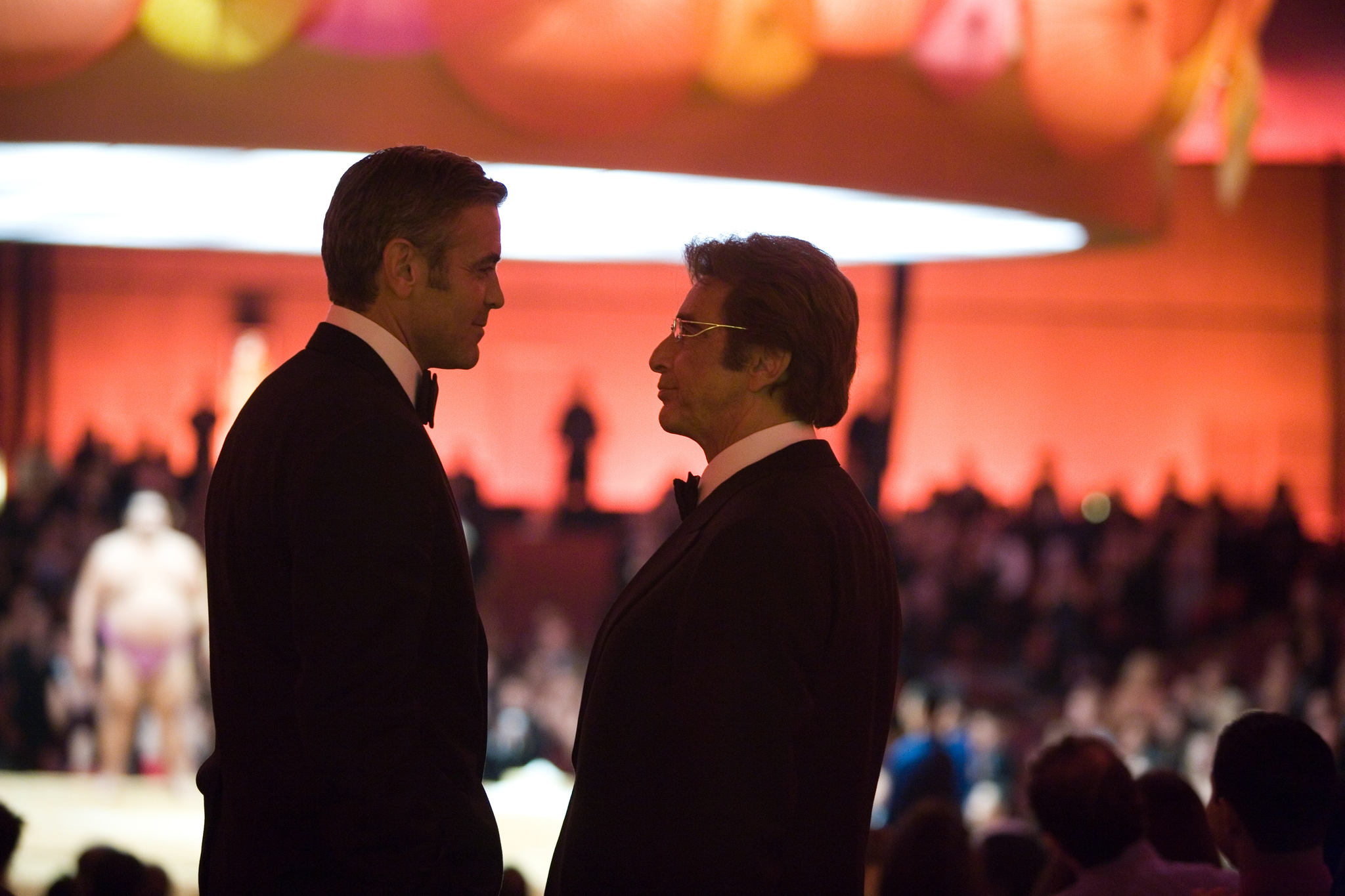 Still of George Clooney and Al Pacino in Ocean's Thirteen (2007)