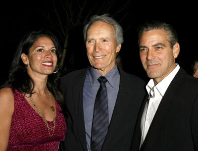 George Clooney, Clint Eastwood and Dina Eastwood