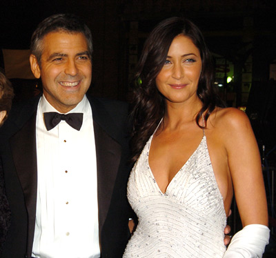 George Clooney and Lisa Snowdon at event of Ocean's Twelve (2004)