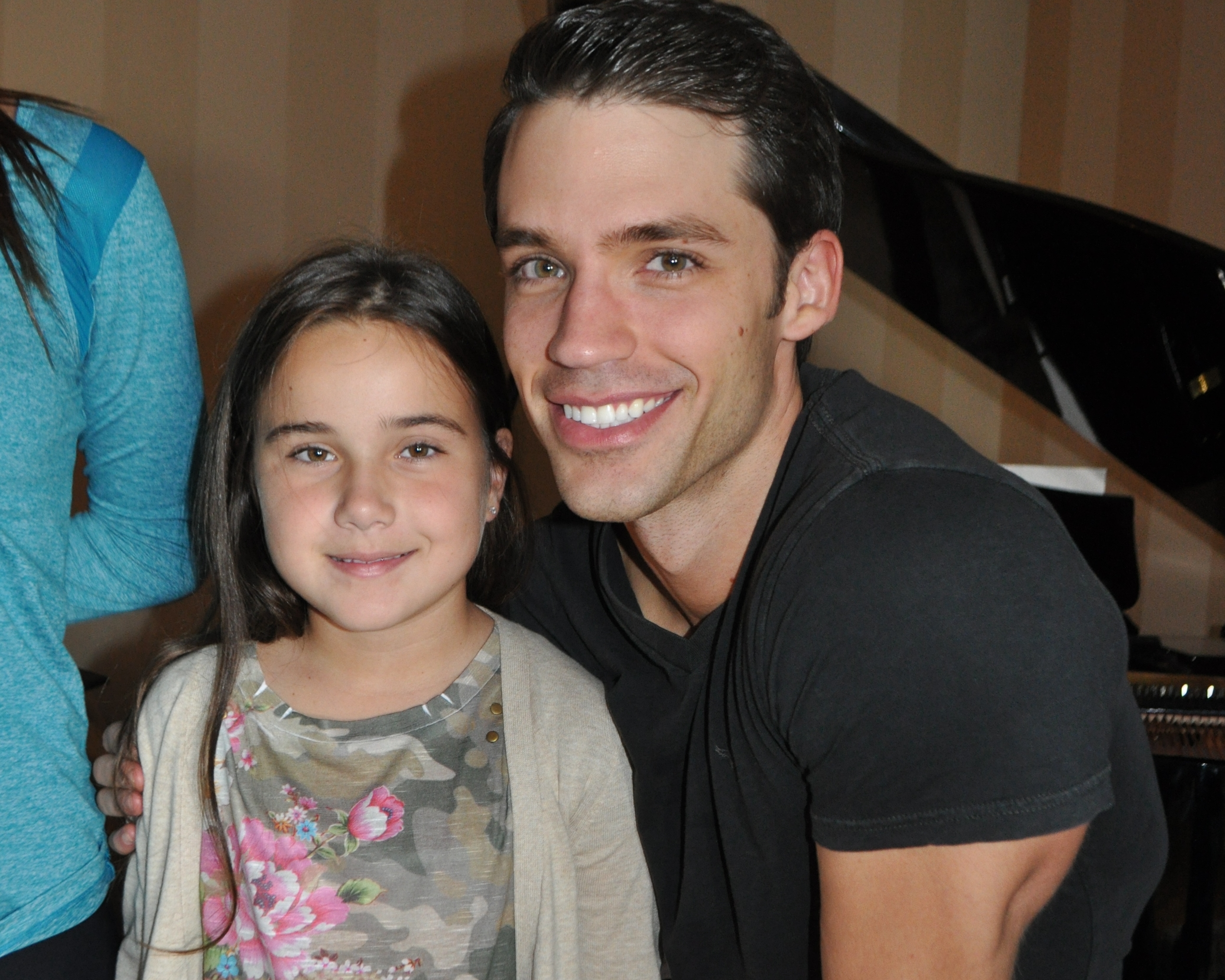 Emily Grace Ranieri and David Gregory on the set of 