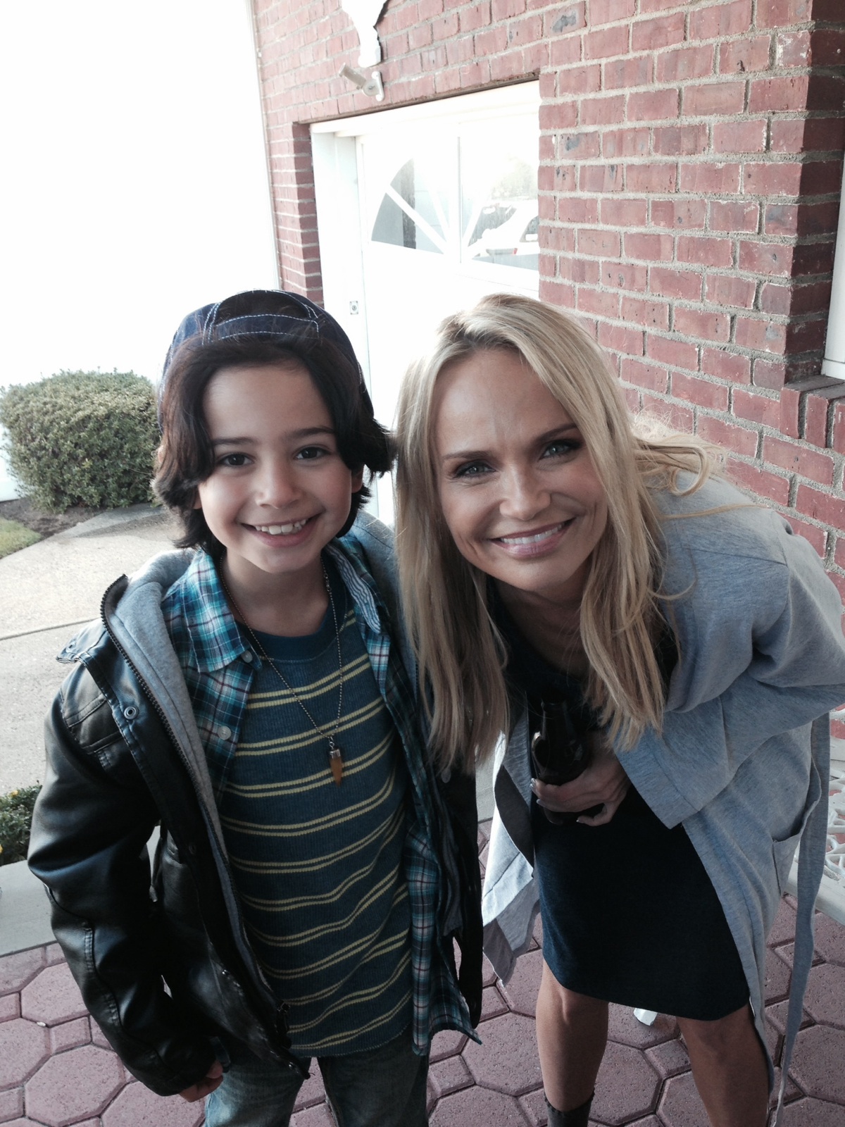 On the set of the movie Hard Sell with the amazing Kristen Chenoweth
