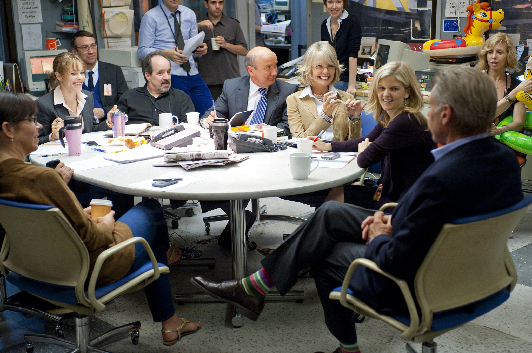 Still of Harrison Ford, Diane Keaton, Matt Malloy, Arden Myrin, John Pankow and Rachel McAdams in Labas rytas (2010)