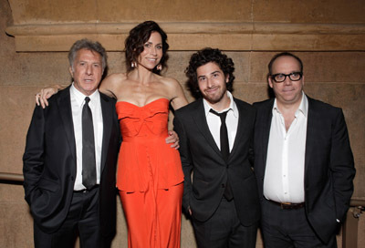 Dustin Hoffman, Minnie Driver, Paul Giamatti and Jake Hoffman