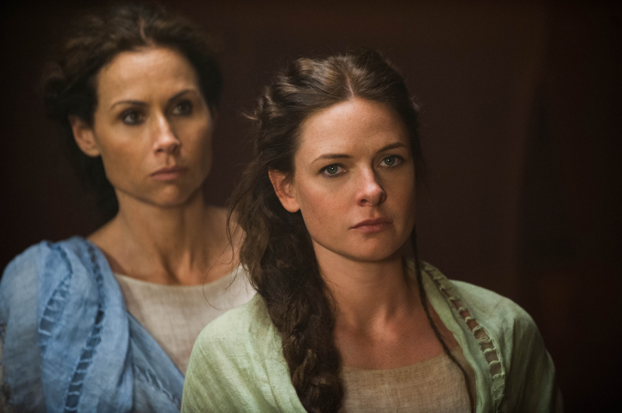 Still of Minnie Driver and Rebecca Ferguson in The Red Tent (2014)