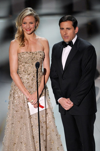 Cameron Diaz and Steve Carell at event of The 82nd Annual Academy Awards (2010)