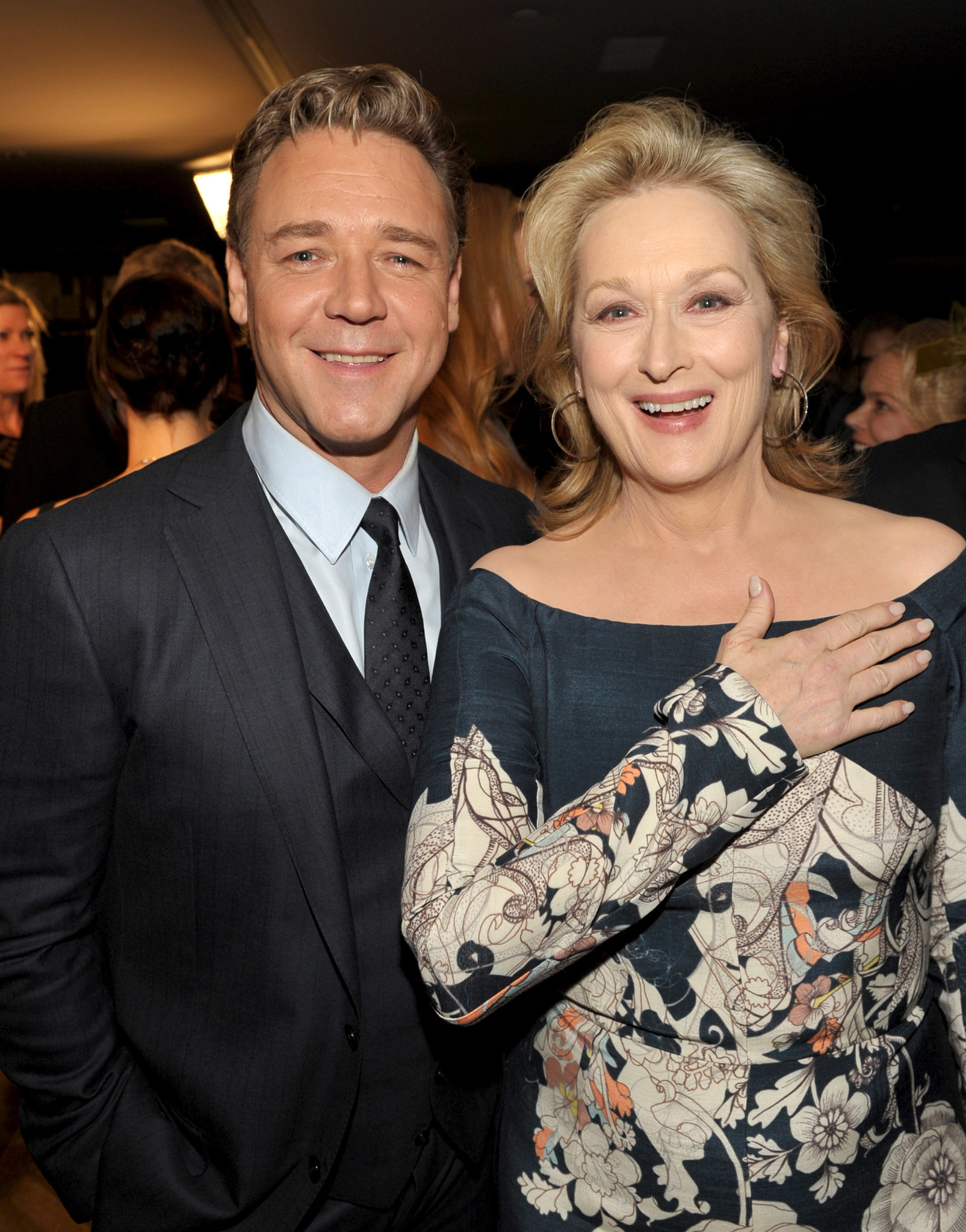 Russell Crowe and Meryl Streep