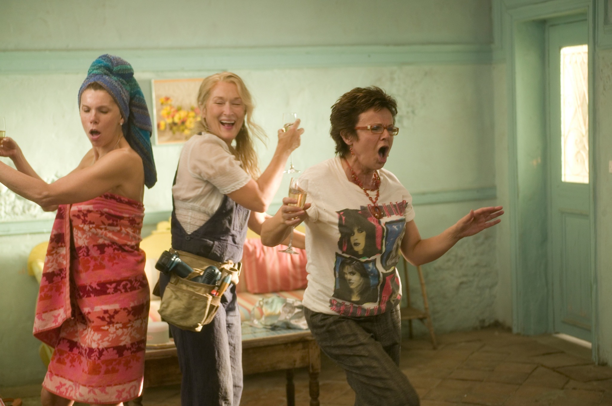 Still of Meryl Streep, Christine Baranski and Julie Walters in Mamma Mia! (2008)