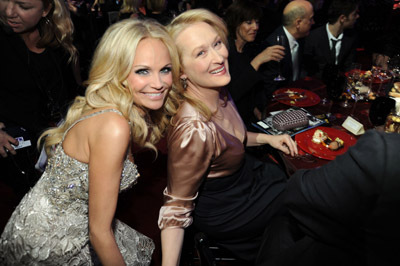 Meryl Streep and Kristin Chenoweth at event of 15th Annual Critics' Choice Movie Awards (2010)