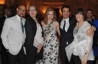 Meryl Streep, Nora Ephron, Stanley Tucci, Amy Adams and Chris Messina at event of Julie ir Julia (2009)