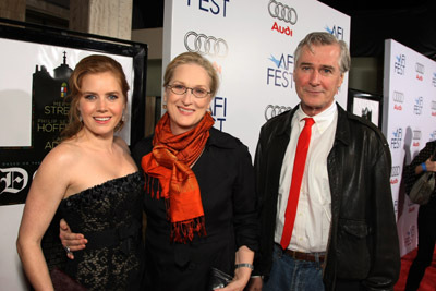 Meryl Streep, Amy Adams and John Patrick Shanley at event of Doubt (2008)