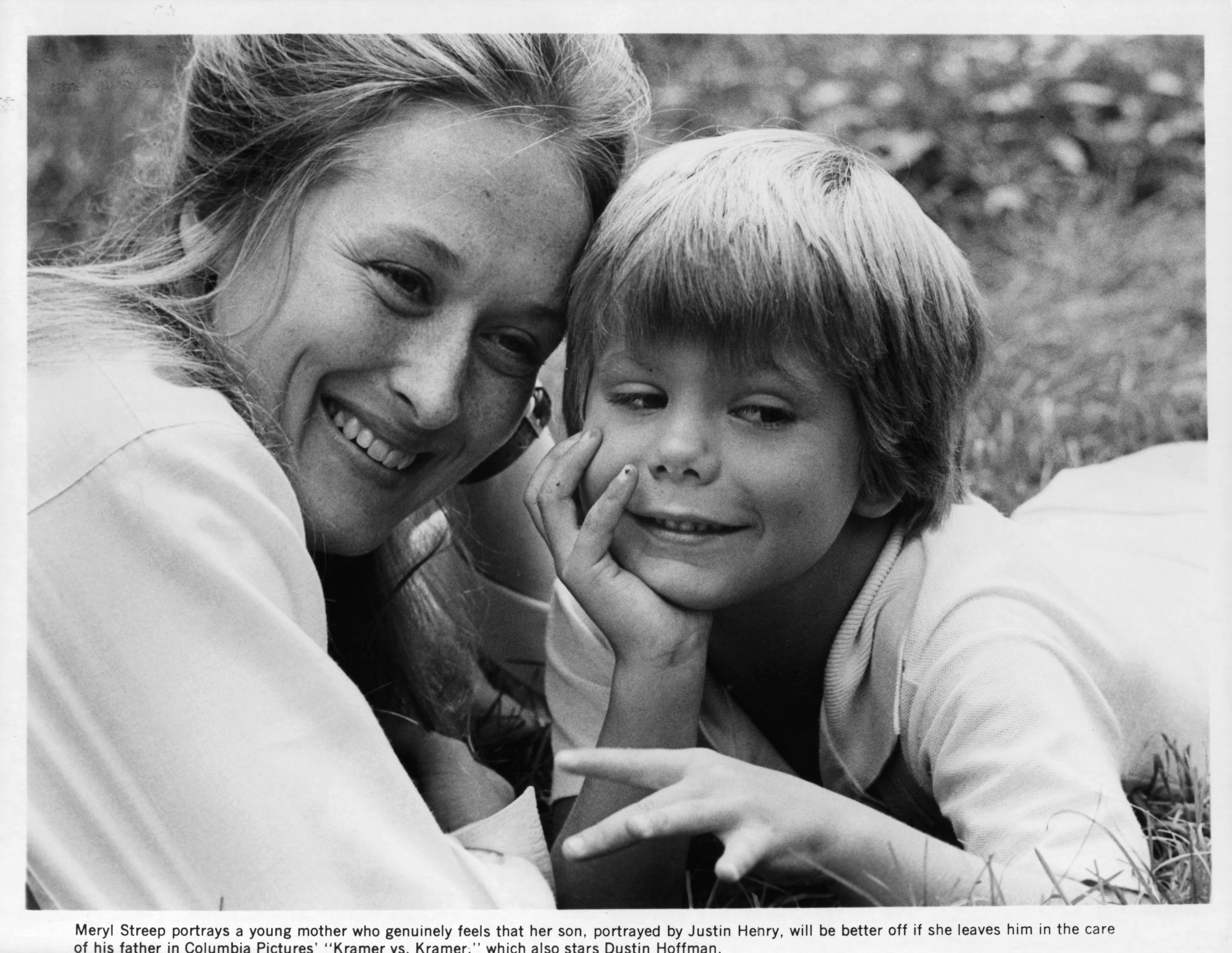 Still of Meryl Streep and Justin Henry in Kamer pries Krameri (1979)