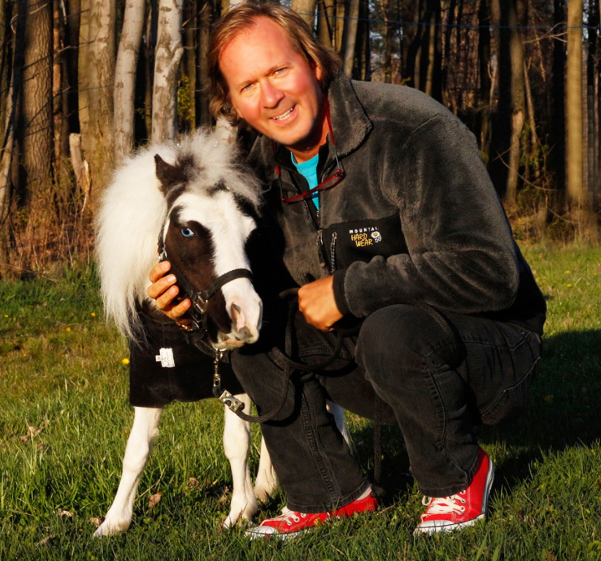 Charlie Cantrell with Einstein - The Smallest Stallion