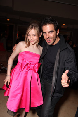 Eli Roth and Chloë Grace Moretz at event of Ateini cia arba gausi i duda! (2010)