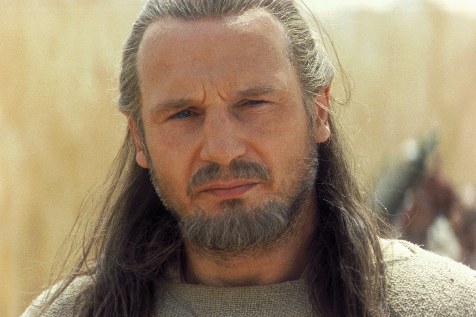 Still of Liam Neeson in Zvaigzdziu karai: epizodas I. Pavojaus seselis 3D (1999)