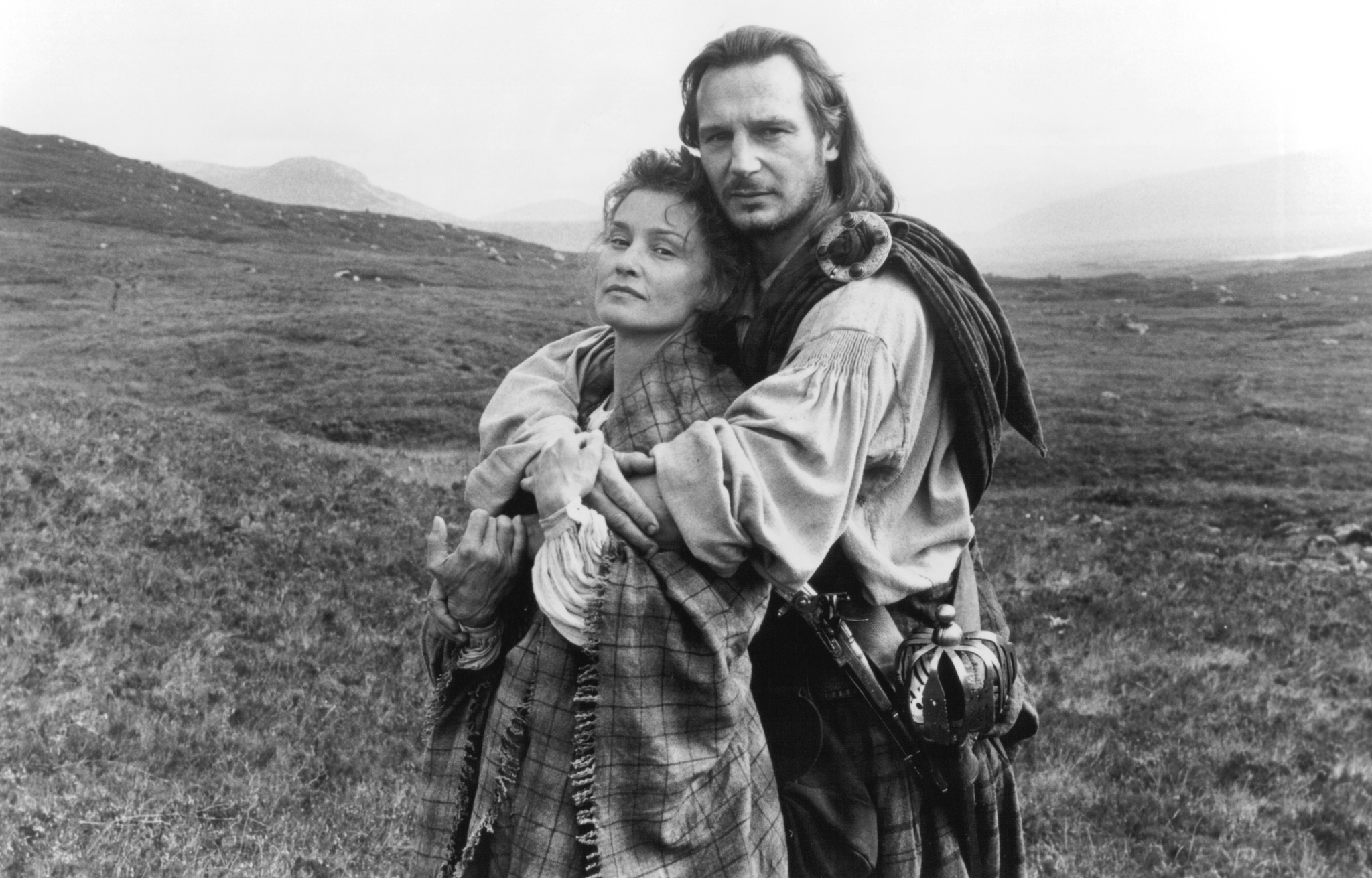 Still of Liam Neeson and Jessica Lange in Rob Roy (1995)