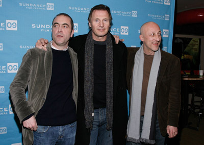 Liam Neeson, Oliver Hirschbiegel and James Nesbitt at event of Five Minutes of Heaven (2009)