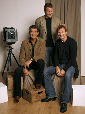 Pierce Brosnan, Liam Neeson and David Von Ancken at event of Seraphim Falls (2006)