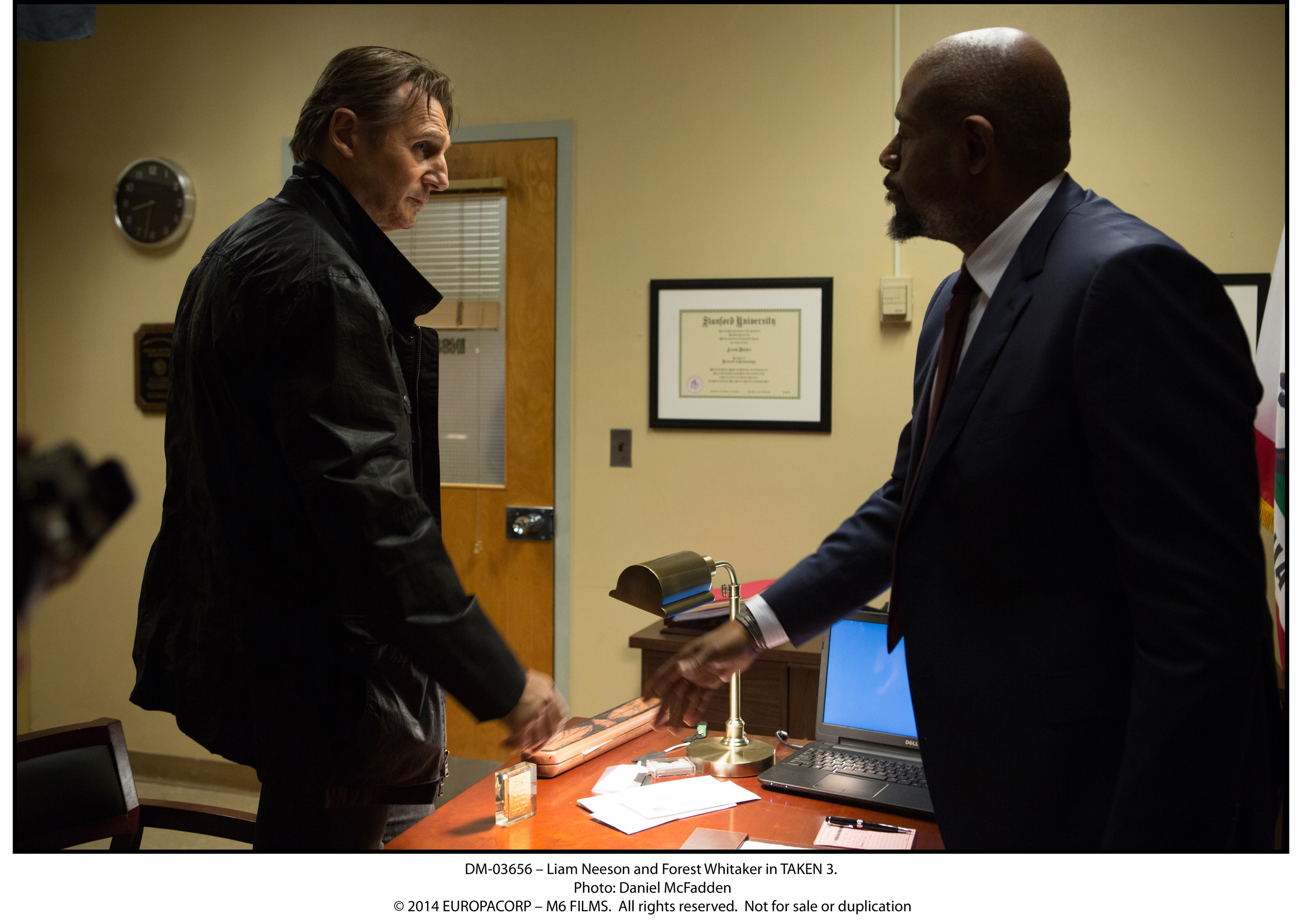 Still of Liam Neeson and Forest Whitaker in Pagrobimas 3 (2014)