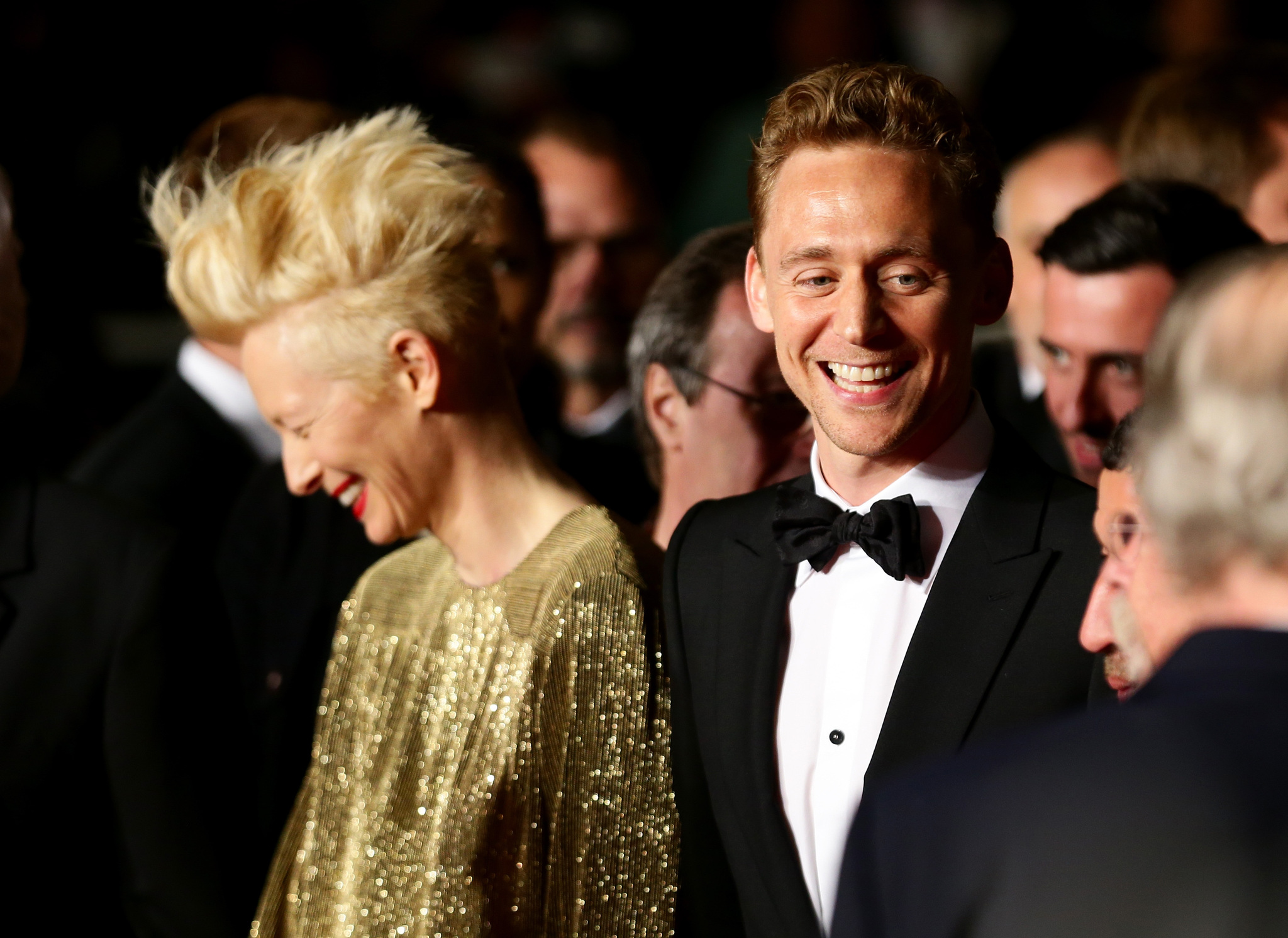 Tilda Swinton and Tom Hiddleston at event of Isgyvena tik mylintys (2013)