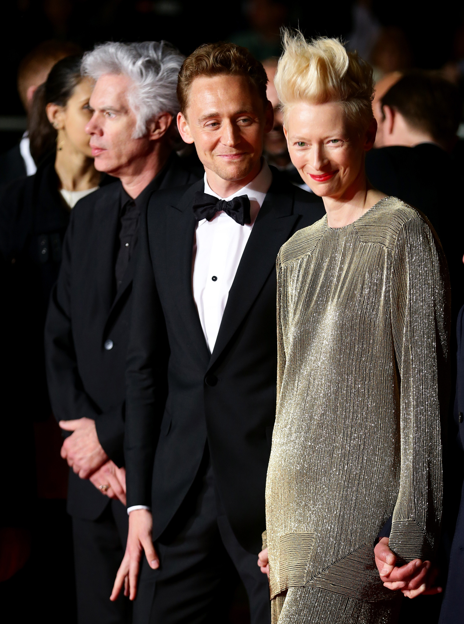 Jim Jarmusch, Tilda Swinton and Tom Hiddleston at event of Isgyvena tik mylintys (2013)