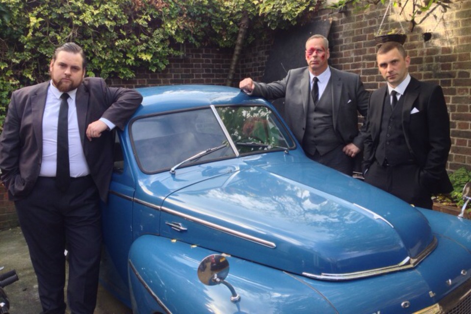 On set filming Rise of the Krays. Krays film