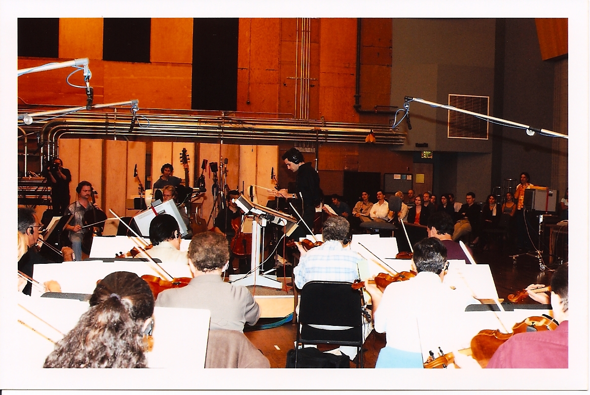 Conducting at the Newman Scoring Stage, 20th Century Fox