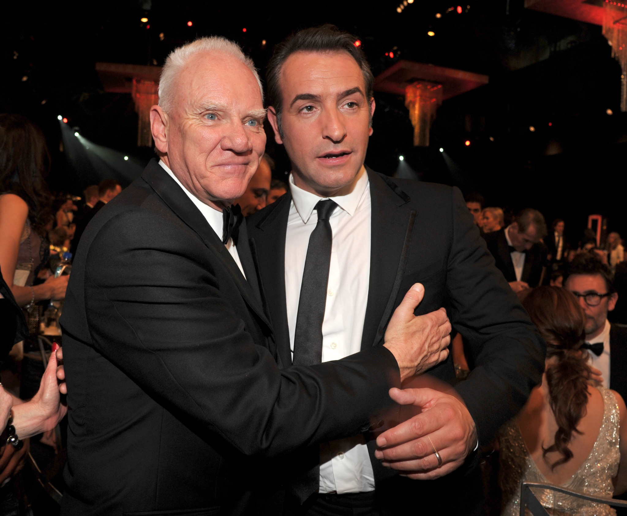 Malcolm McDowell and Jean Dujardin