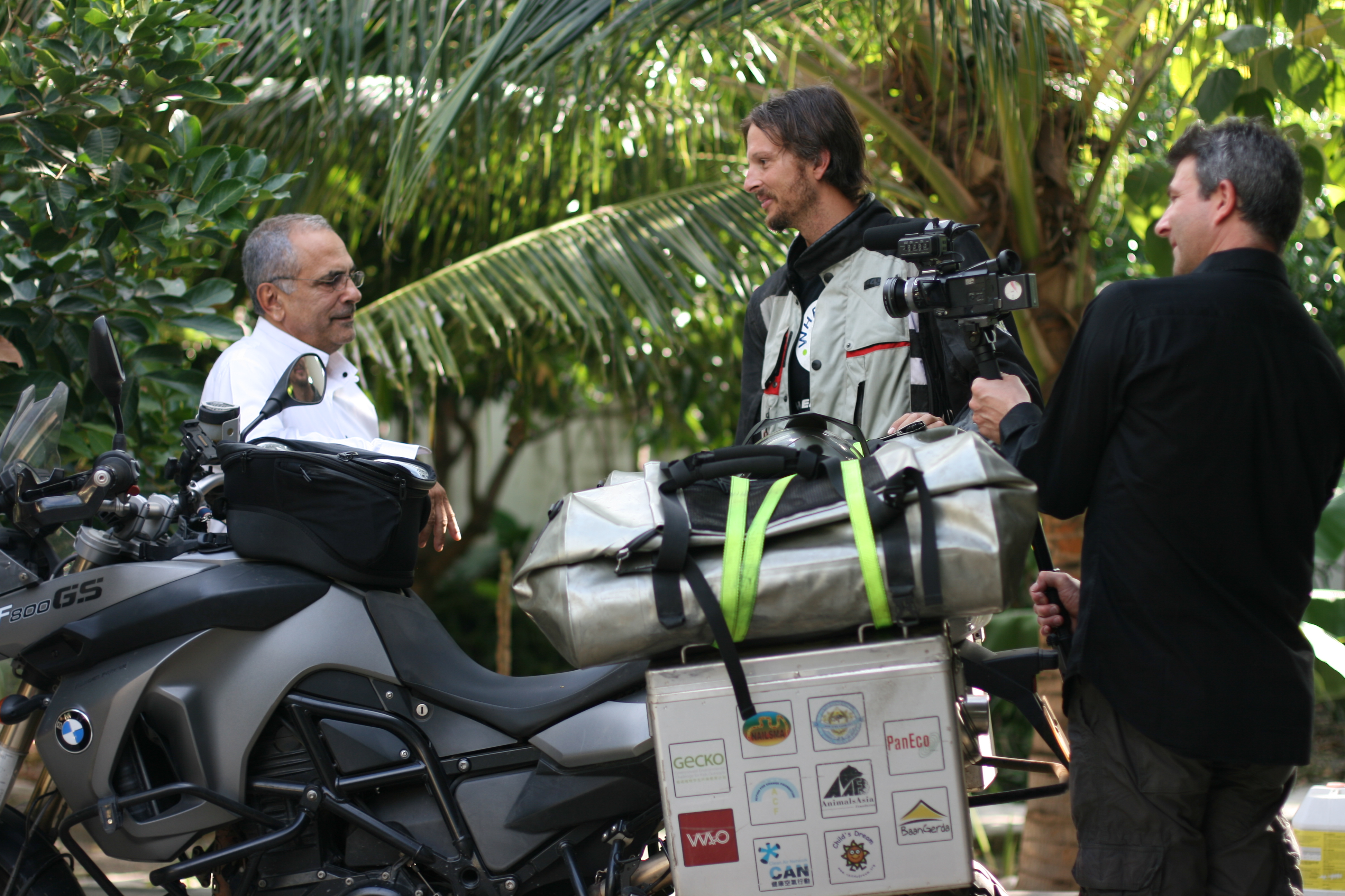 Filming with East Timor President - Jose Ramos Horta for Wheel2Wheel