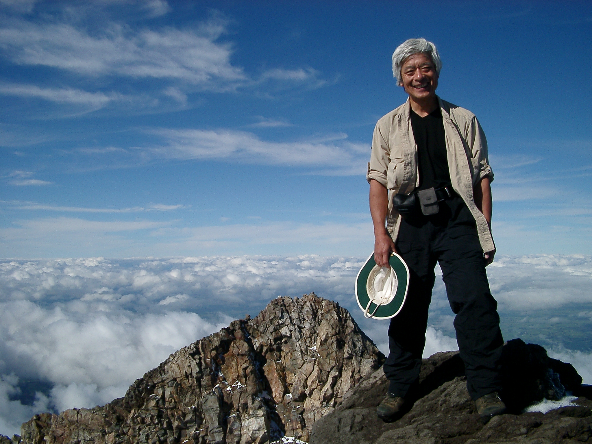 The Last Samurai (at the summit of Taranaki)