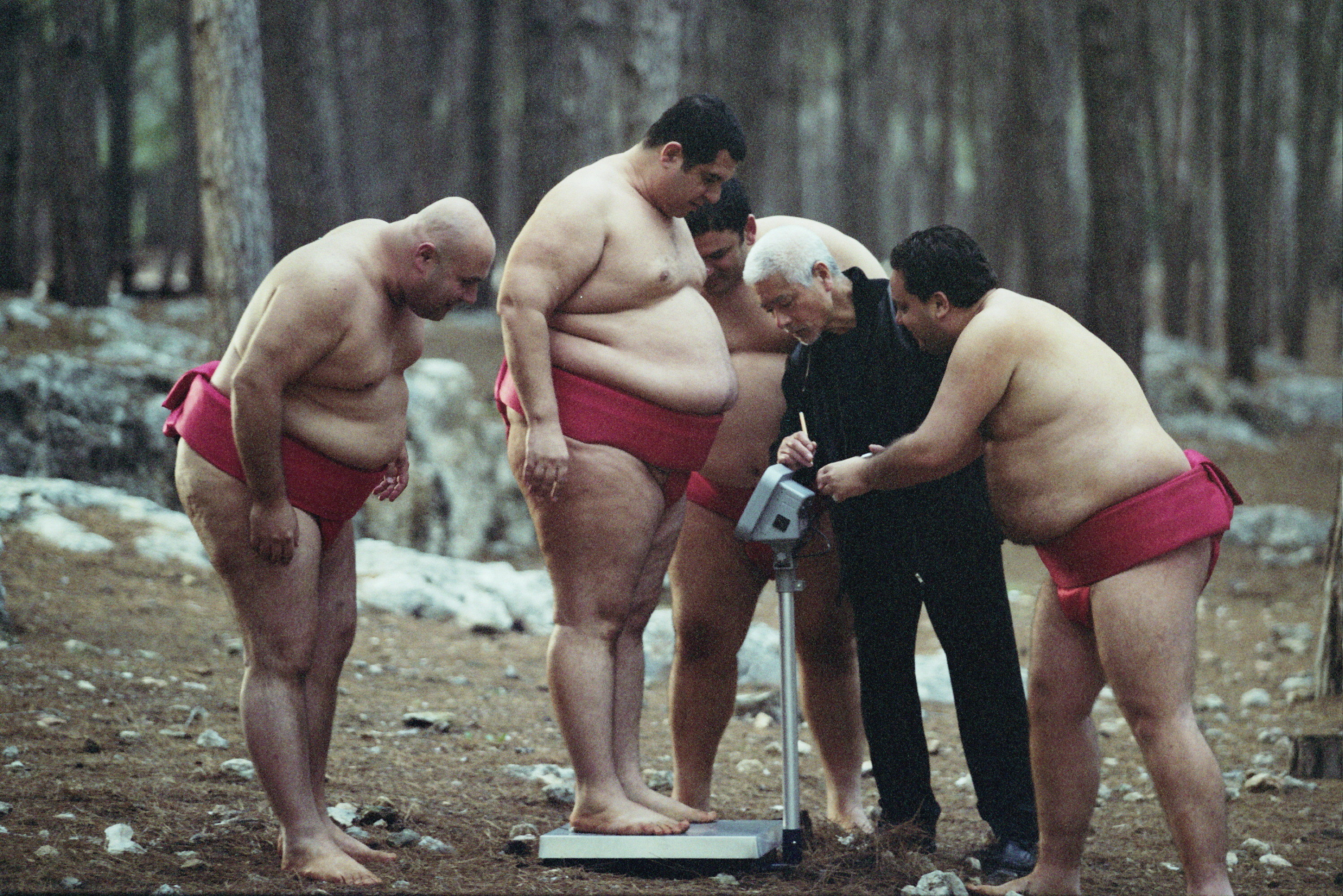 Dvir Benedek, Itzik Cohen and Alon Dahan in A Matter of Size (2009)