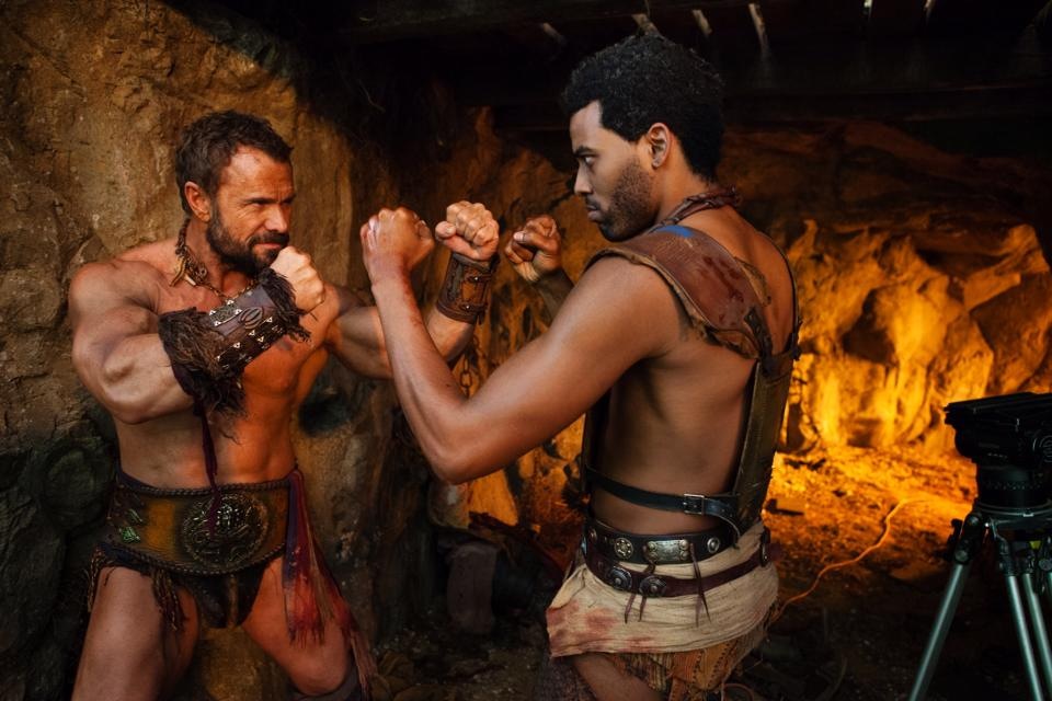 Spartacus: War Of The Damned (2013) TV Series, Myself and Barry Duffield (Lugo)