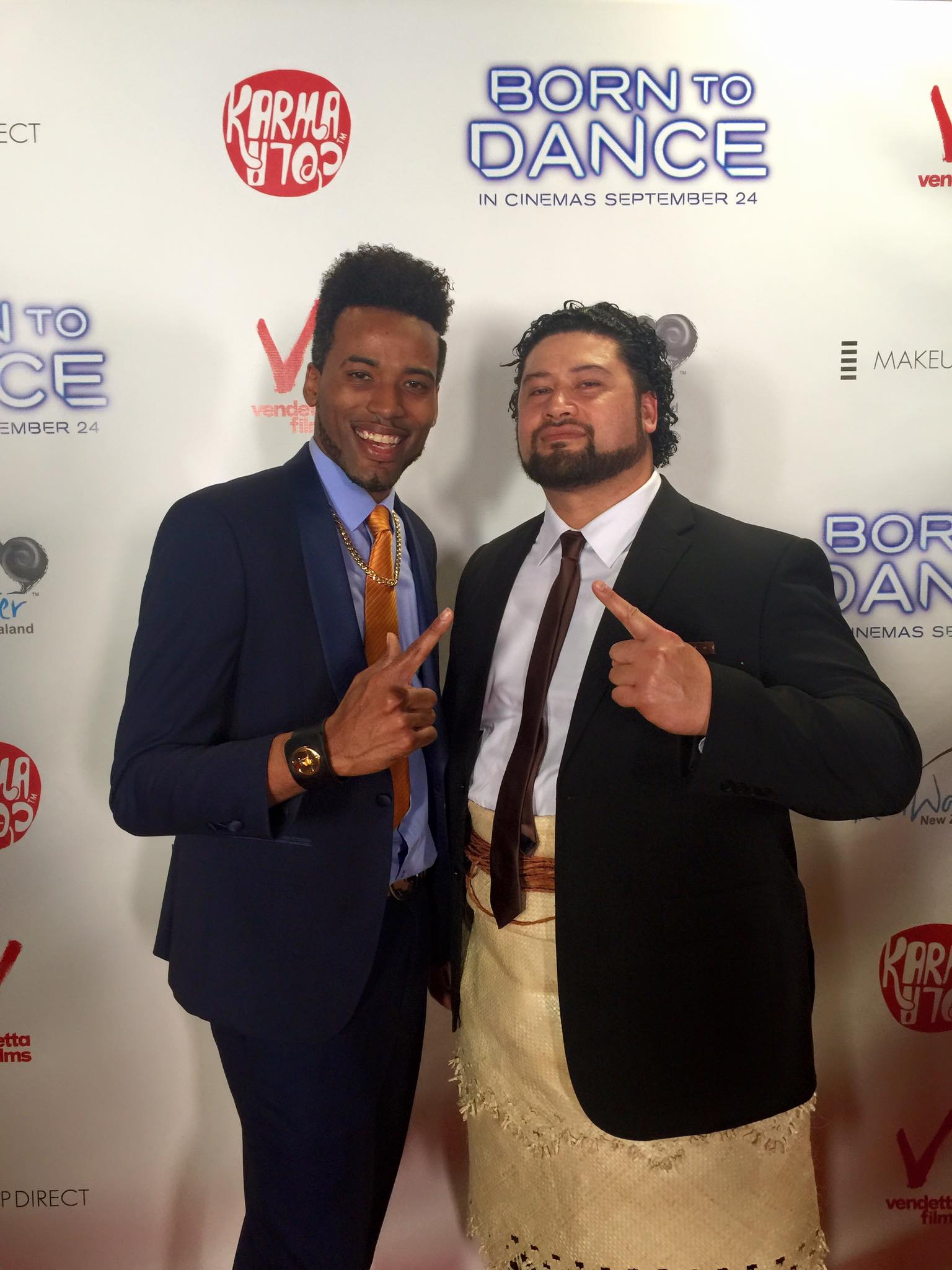 Kelvin Taylor and Actor John Tui