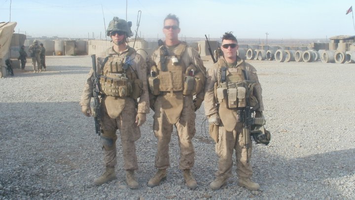 With my fire team in afghanistan