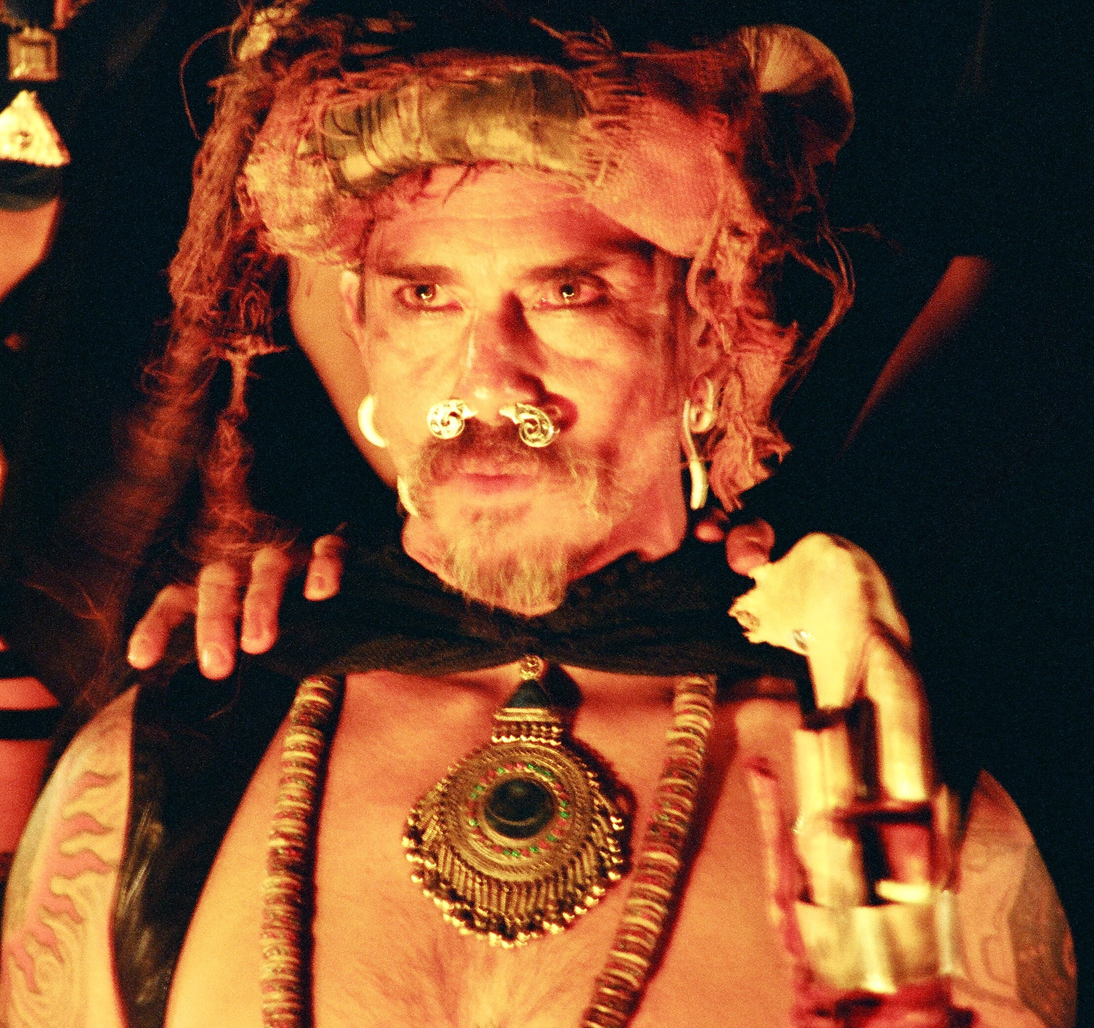Raoul Trujillo as Uruk on the set of Urundun